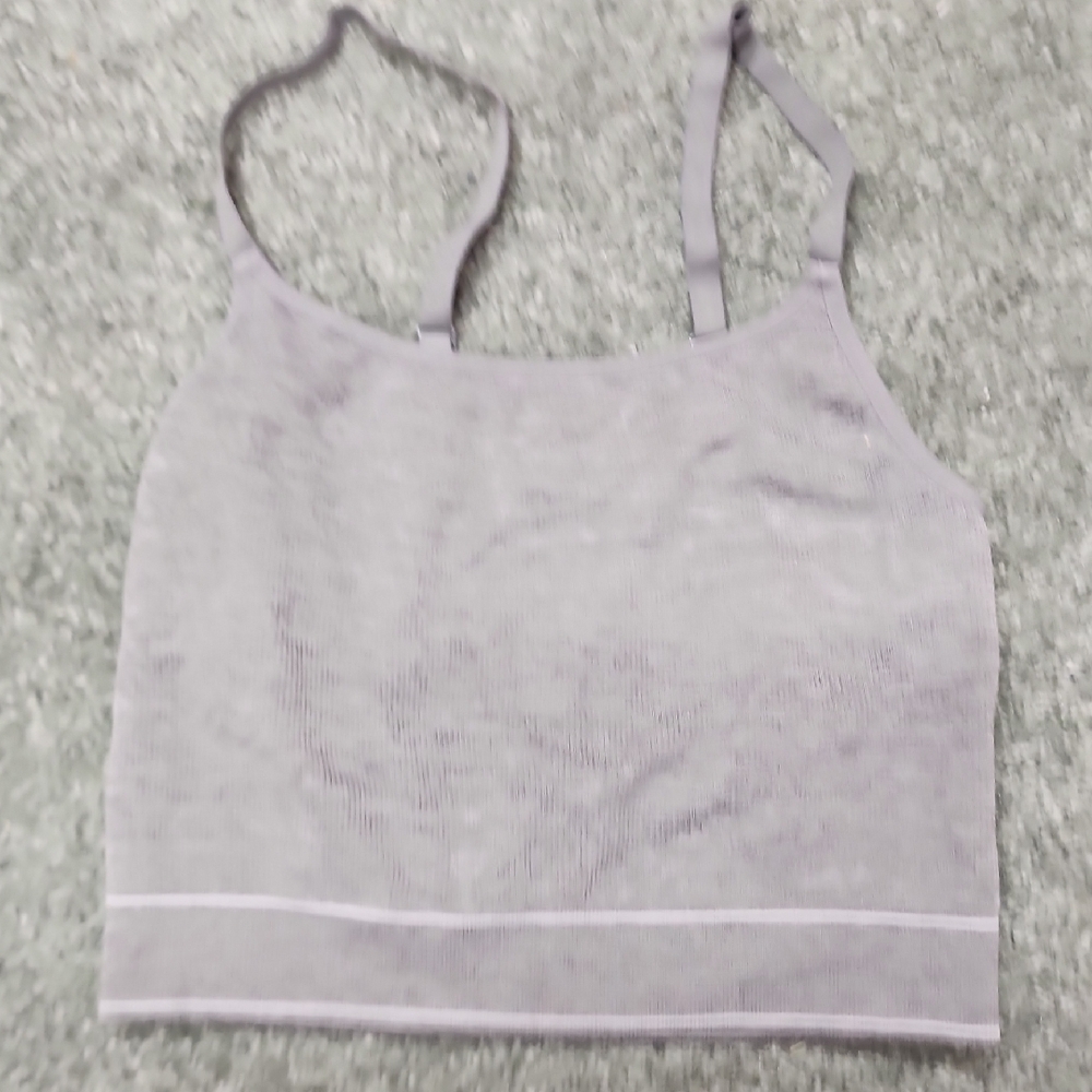 Aerie Gray Ribbed Tank Top